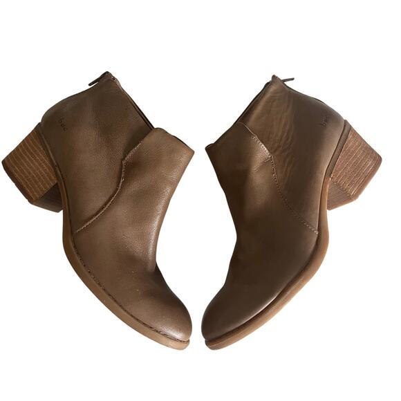 BOC Born Concept 'Bushney' Women's 10 Tan Leather Comfort Ankle Boot - Picture 1 of 8